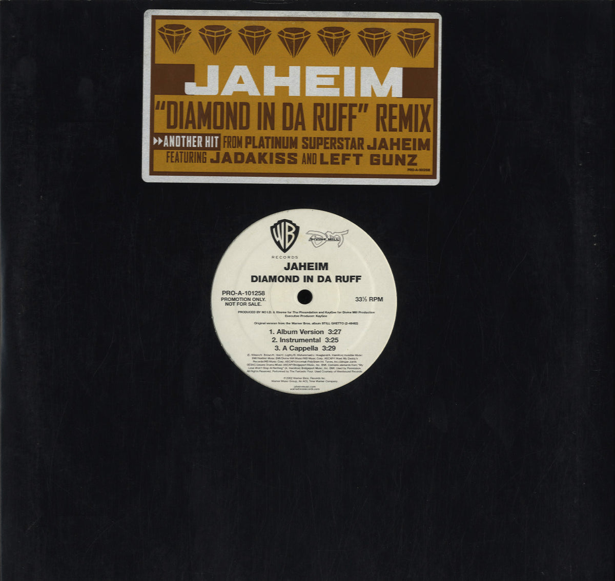 Jaheim Ft Jadakiss Diamond In The Rough Jaheim - Diamond In Da Ruff [12"] – Morpho Records