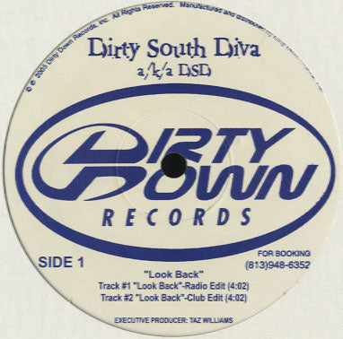 Dirty South Diva - Look Back [12"] – Morpho Records