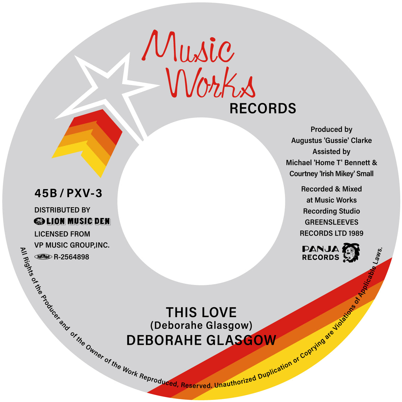 洋楽 deborahe glasgow my thing ariwa 7inc Deborahe Glasgow - Fantasy Becomes Reality / This Love [7