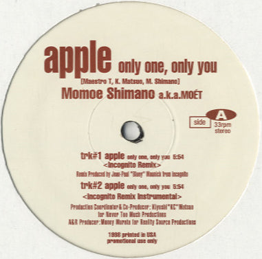 Momoe Shimano aka Moét - Apple (Only One, Only You) [12