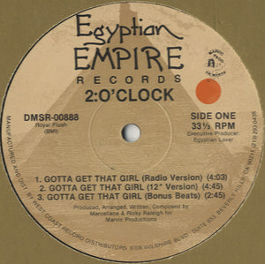 2:O'Clock - Gotta Get That Girl [12"]