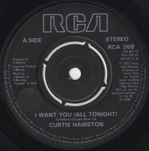 Curtis Hairston - I Want Your Lovin' (Just A Little Bit) [7"]