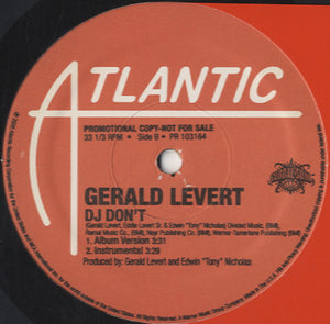 Gerald Levert - In My Songs/ DJ Don't [12"]