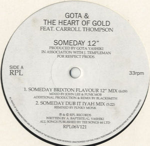 Gota & The Heart Of Gold - Someday [12"]