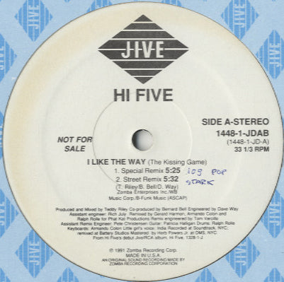 Hi-Five - I Like The Way (The Kissing Game) (Special Remix) [12