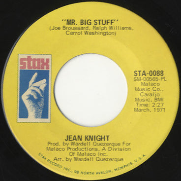 Jean Knight - Mr. Big Stuff / Why I Keep Living These Memories [7