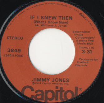 Jimmy Jones - If I Knew Then (What I Know Now) [7