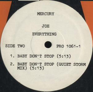 Joe - Baby Don't Stop (Quiet Storm Mix) [12"]