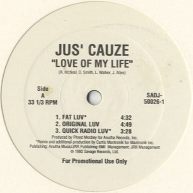 Jus' Cauze - Love Of My Life [12