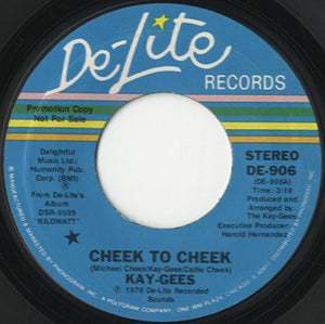 The Kay-Gees - Cheek To Cheek / Tango Hustle [7"]