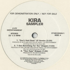 Kira - Don't Hold Back (Sampler) [12"]