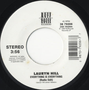 Lauryn Hill - Everything Is Everything / Ex-Factor [7