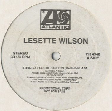 Lesette Wilson - Strictly For The Streets [12