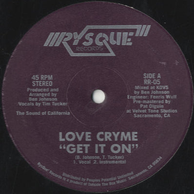 Love Cryme - Get It On [12