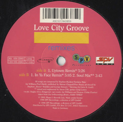 Love City Groove - Love City Groove (Remixes) [12