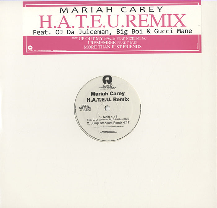 マライア・キャリー「H.A.T.E.U. REMIX」レコード 12インチ Mariah Carey - H.A.T.E.U. (Remix) [12