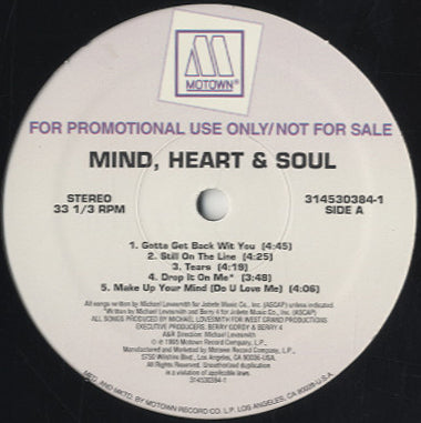 Mind, Heart & Soul - Mind, Heart & Soul [LP]