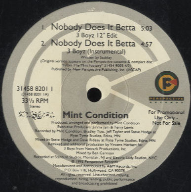 Mint Condition - Nobody Does It Betta [12