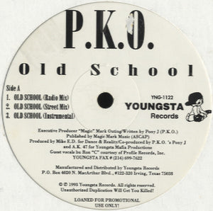 P.K.O. - Old School / Gonna Be Alright [12"]