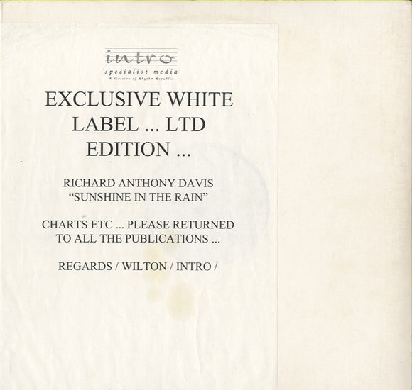 Richard Anthony Davis - Sunshine In The Rain [12