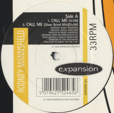 Rodney Mannsfield - Call Me [12