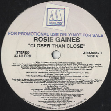 Rosie Gaines - Closer Than Close [LP]