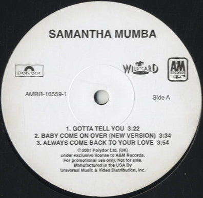 Samantha Mumba ‎- Sampler [12