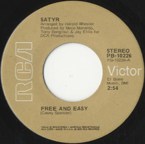 Satyr - Free And Easy [7"]