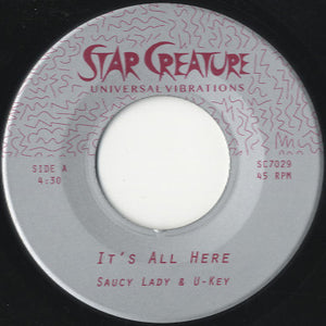 Saucy Lady & U-Key - It's All Here [7"]