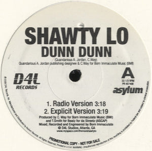 Shawty Lo - Dunn Dunn [12"] 