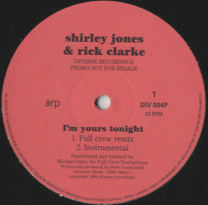 Shirley Jones & Rick Clarke - I'm Yours Tonight [12"]