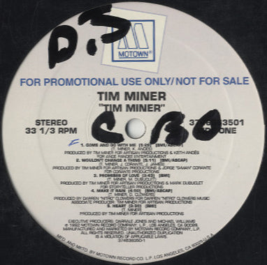 Tim Miner - Tim Miner [LP]