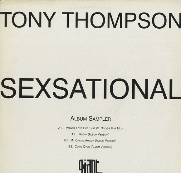 Tony Thompson - Sexsational (Album Sampler) [12