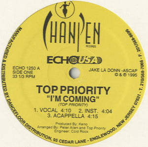 Top Priority - I'm Coming [12"]