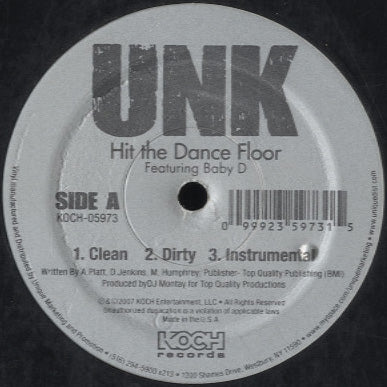 DJ Unk - Hit The Dance Floor / 2 Step Remix [12