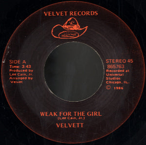 Velvett - Weak For The Girl [7"]