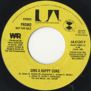 War - Sing A Happy Song / This Funky Music Makes You Feel Good [7