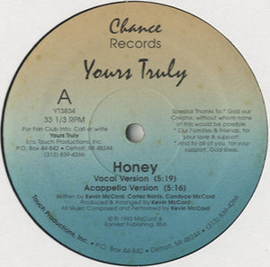 Yours Truly - Honey / Jam Tonite [12"]