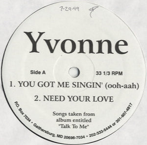 Yvonne - You Got Me Singin' (ooh-aah) [12"] 