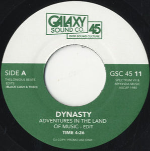 Dynasty / Cesar Mariano & Cia - Adventures In The Land Of Music / Metrópole [7"]