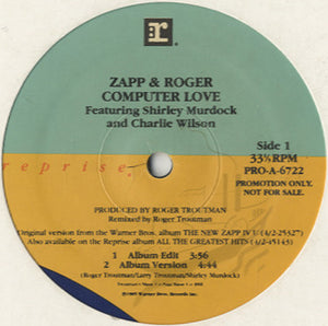 Zapp &amp; Roger - Computer Love ('94 Mix) [12"]