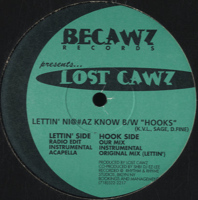Lost Cawz - Lettin Ni@#az Know / Hooks [12
