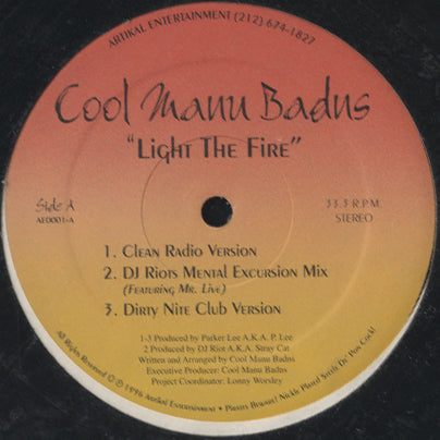 Cool Manu Badns - Light The Fire / If Da Clip Fits [12
