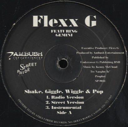 Flexx G - Shake, Giggle. Wiggle & Pop [12