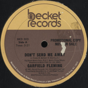 Garfield Fleming - Don't Send My Away [12"]
