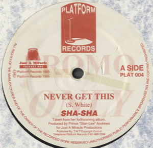 Sha-Sha - Never Get This [12"]