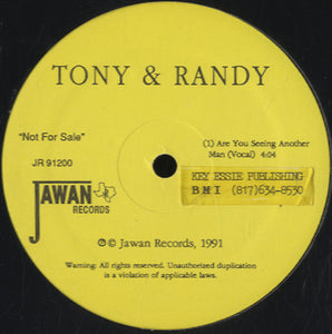 Tony &amp; Randy - Are You Seeing Another [12"] 