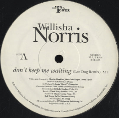 Willisha Norris - Don't Keep Me Waiting [12
