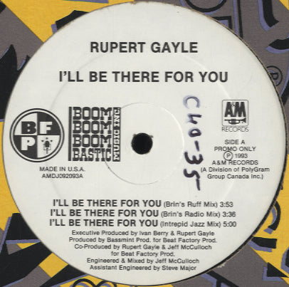 Rupert Gayle - I'll Be There For You [12