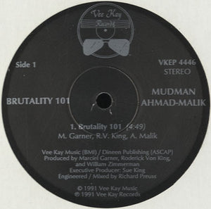 Mudman Ahmad-Malik - Brutality 101 [12"]
